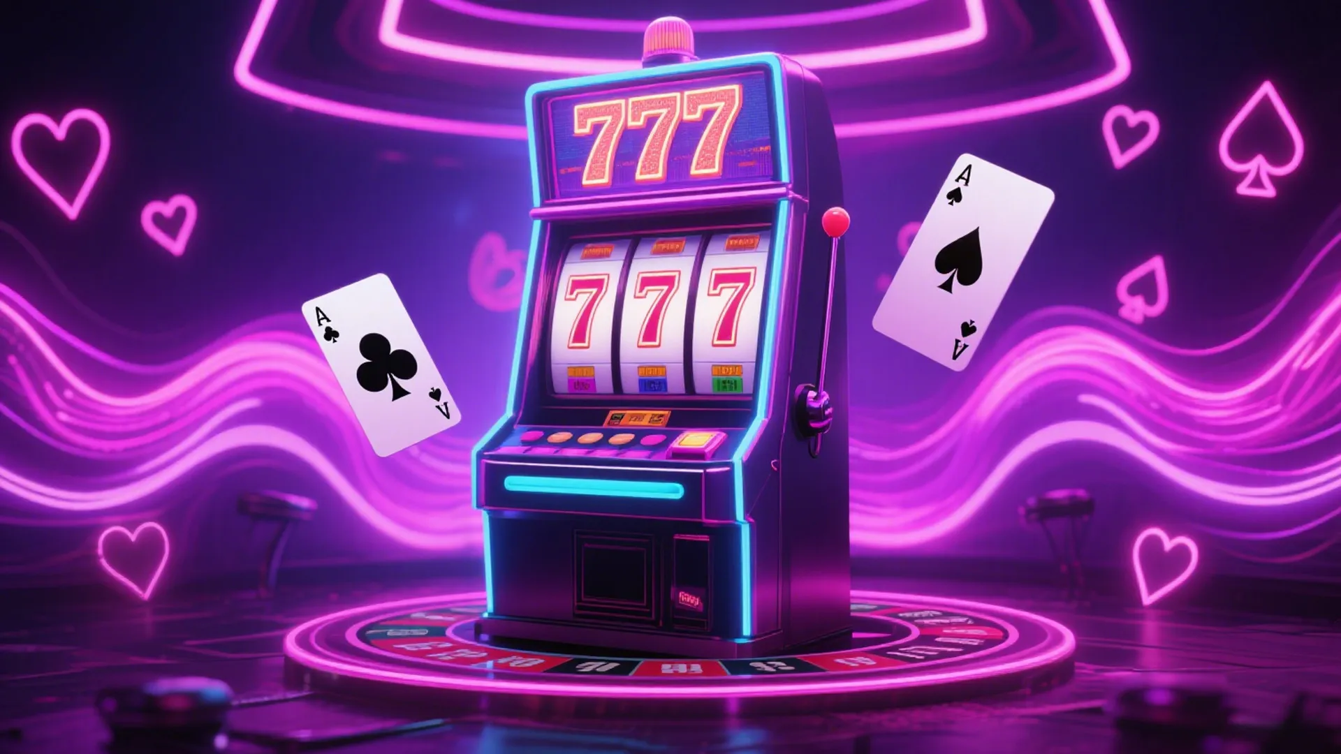 Painel do cassino AX7 mostrando slots populares e mesa de roleta